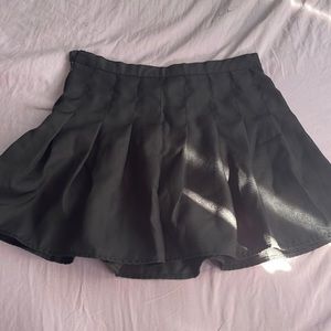 Black Pleated Skirt